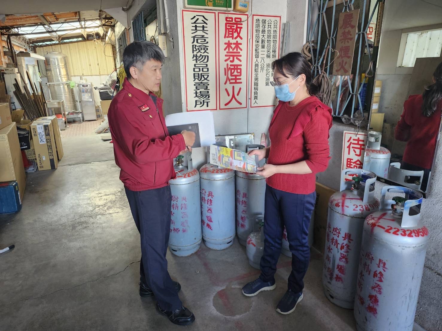 強化液化石油氣使用安全　中市消防局督導業者落實安全管理