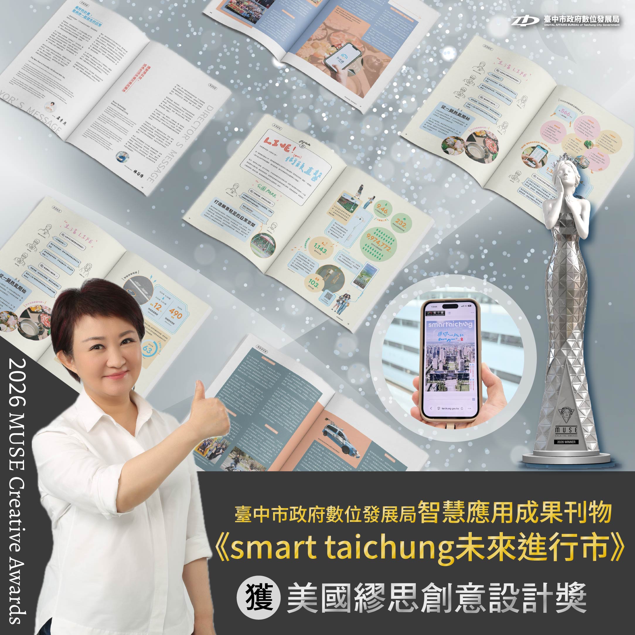 世界看見台中!台中數位刊物《smart taichung》再奪繆思設計獎