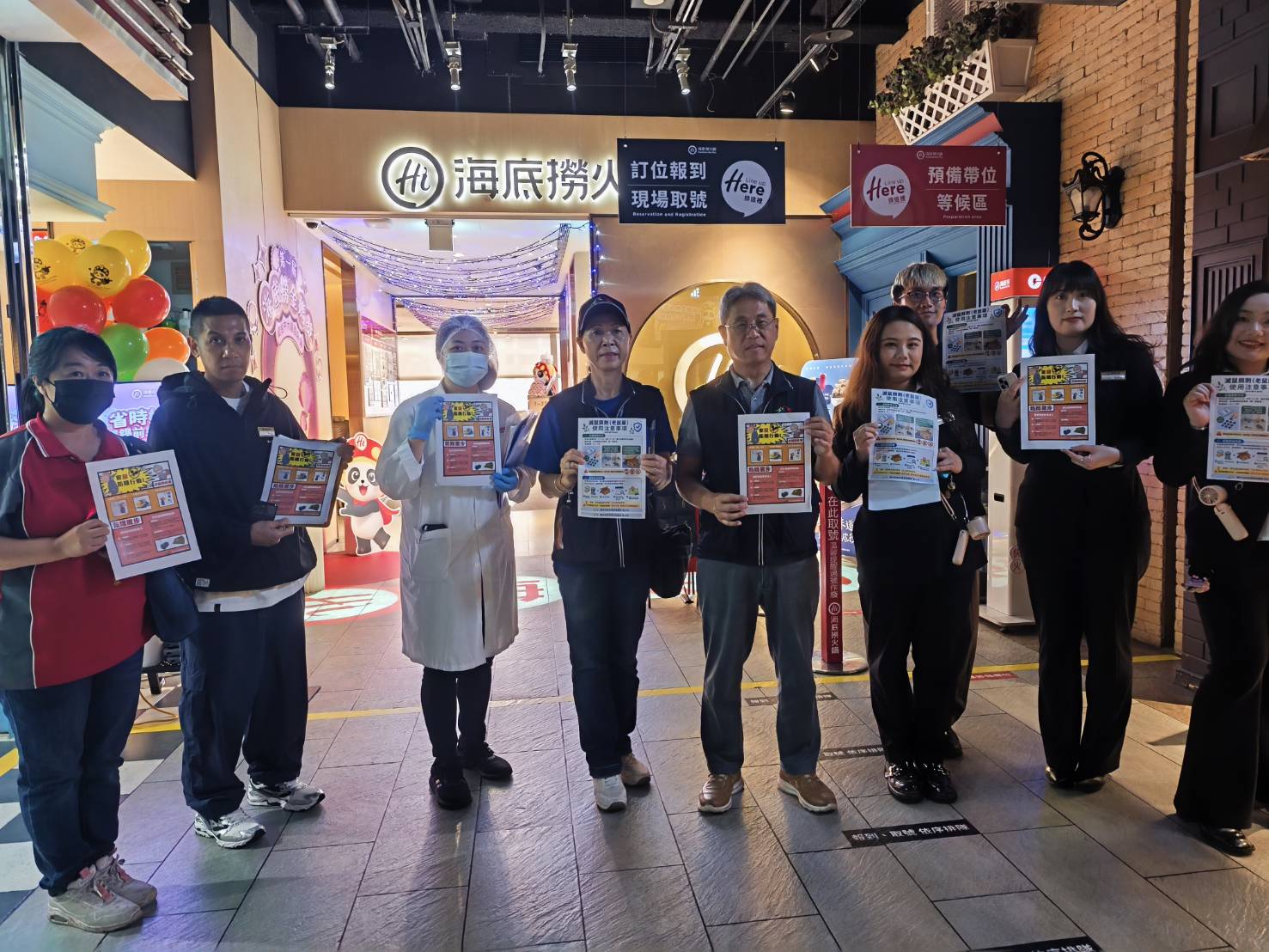 中市跨局處訪視百貨美食街　攜手業者強化環境衛生管理