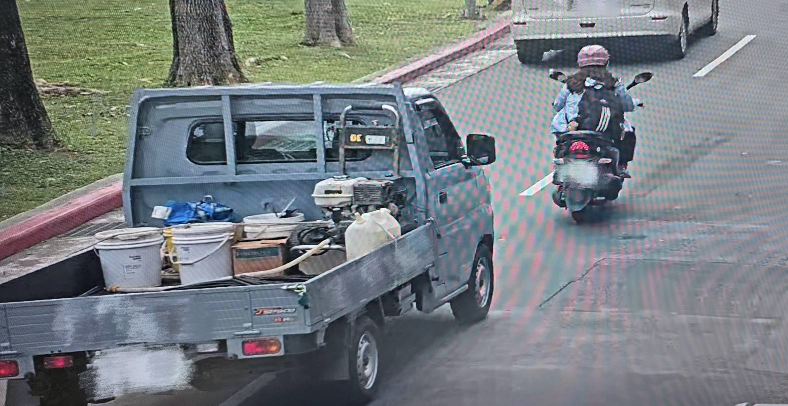 矽利康掉落路面濕滑害機車騎士慘摔 北投警連夜揪出肇事者